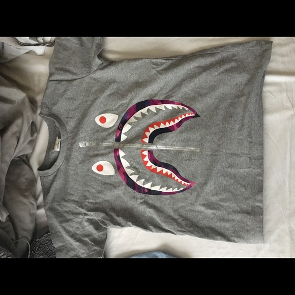 Bape Tops - BAPE shark t shirt